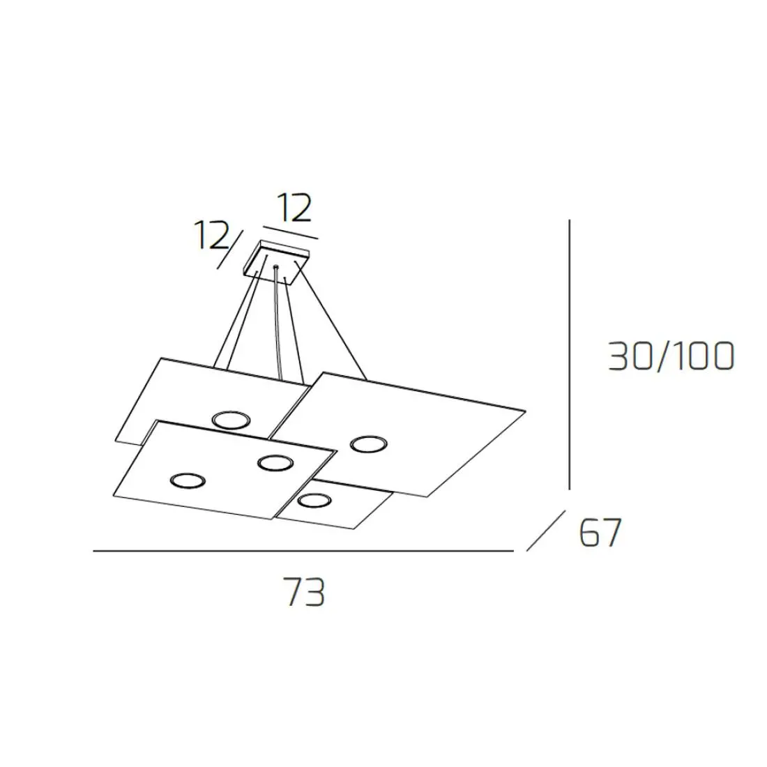 scheda sosp plate 5 luci