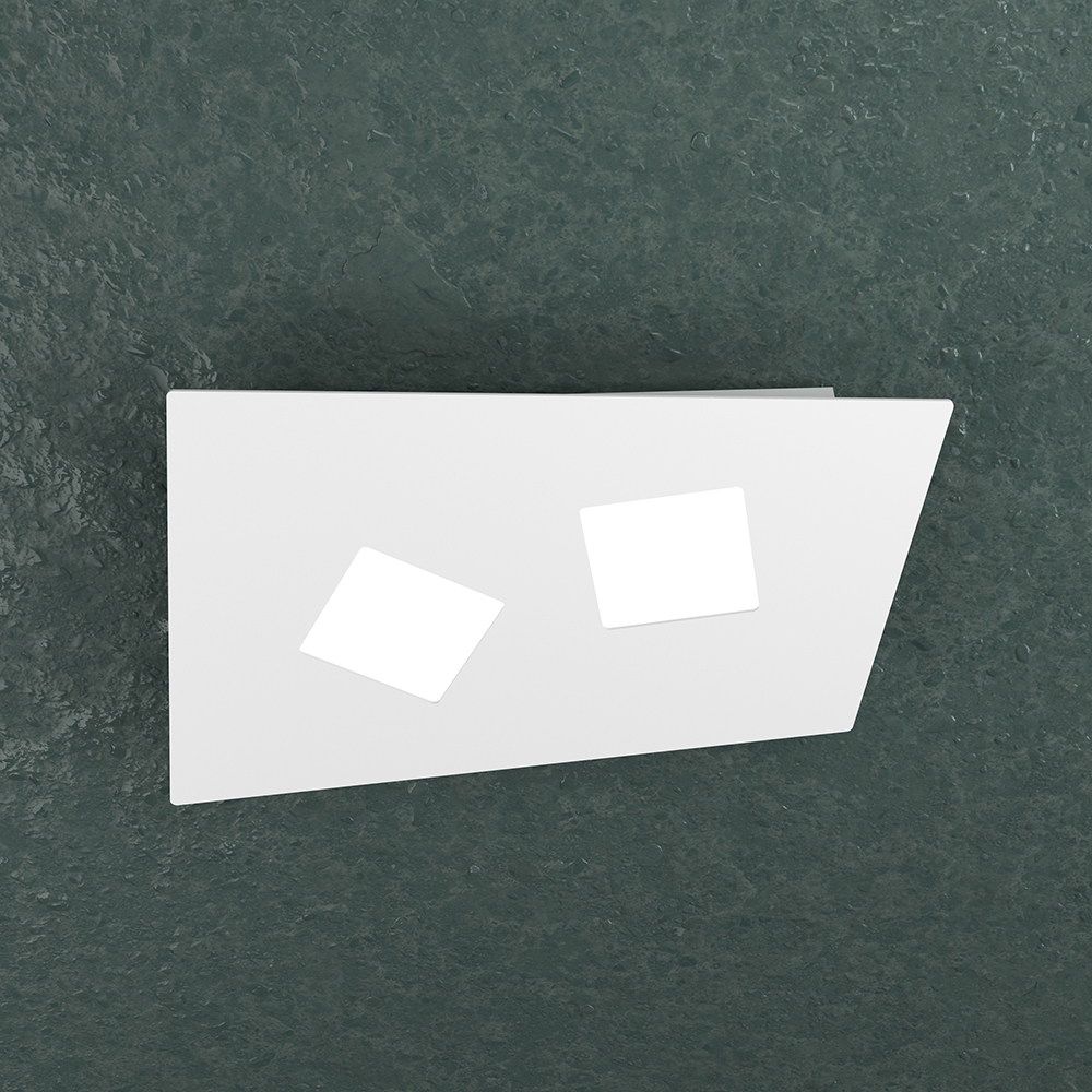 plaf 2 luci note bianco