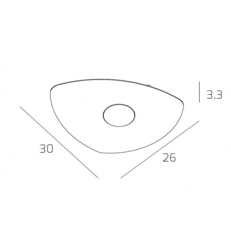 plaf shape 1 luce scheda