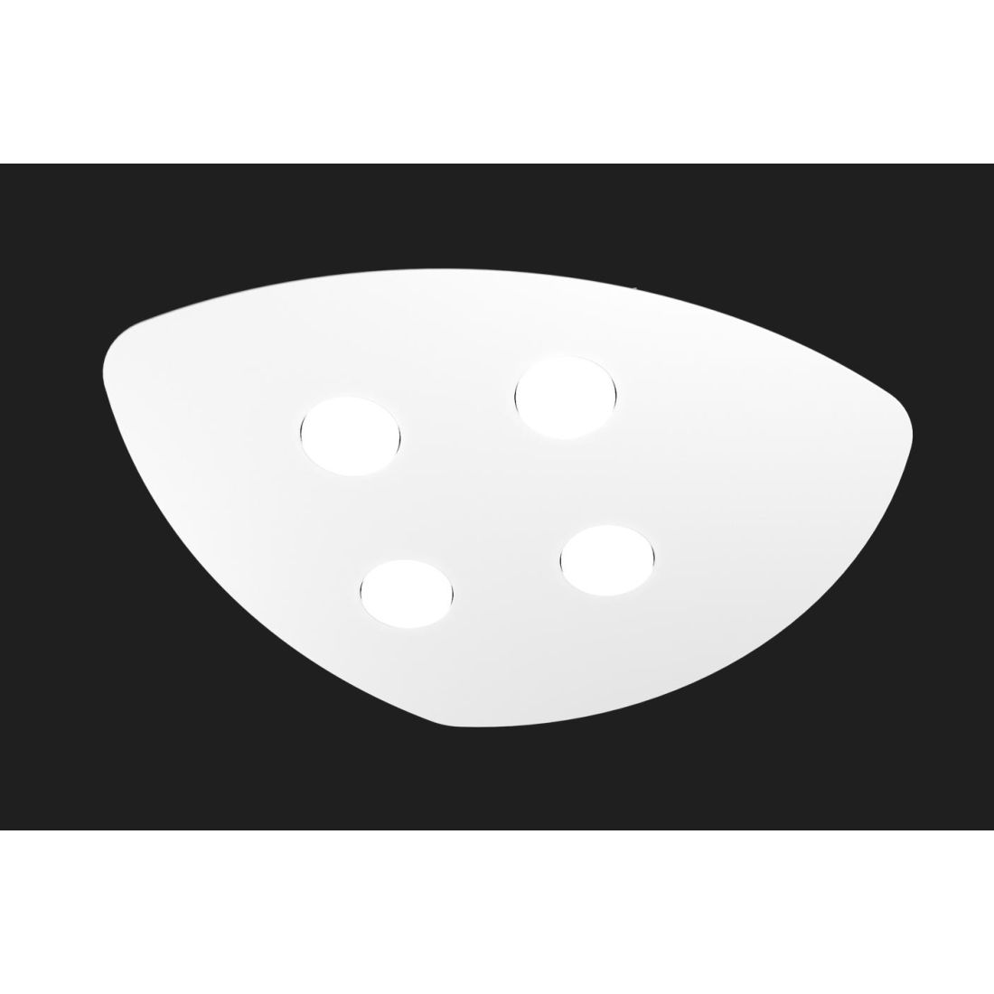 plaf shape 4 luci bianco