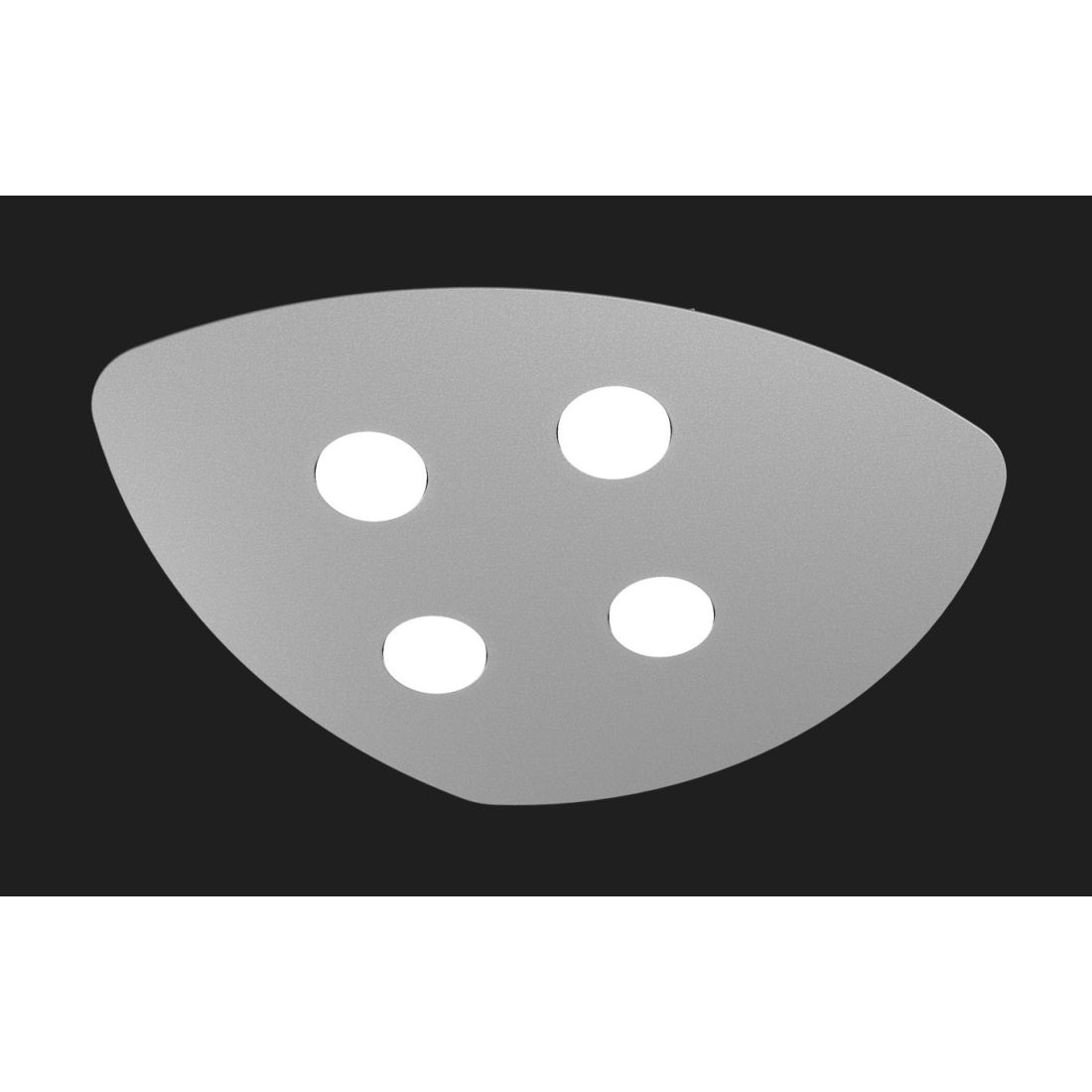 plaf shape 4 luci grigio