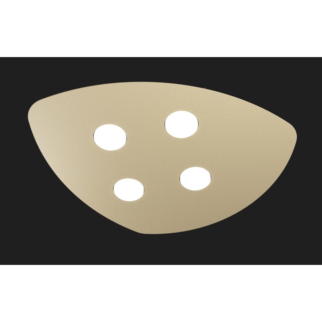 plaf shape 4 luci sabbia