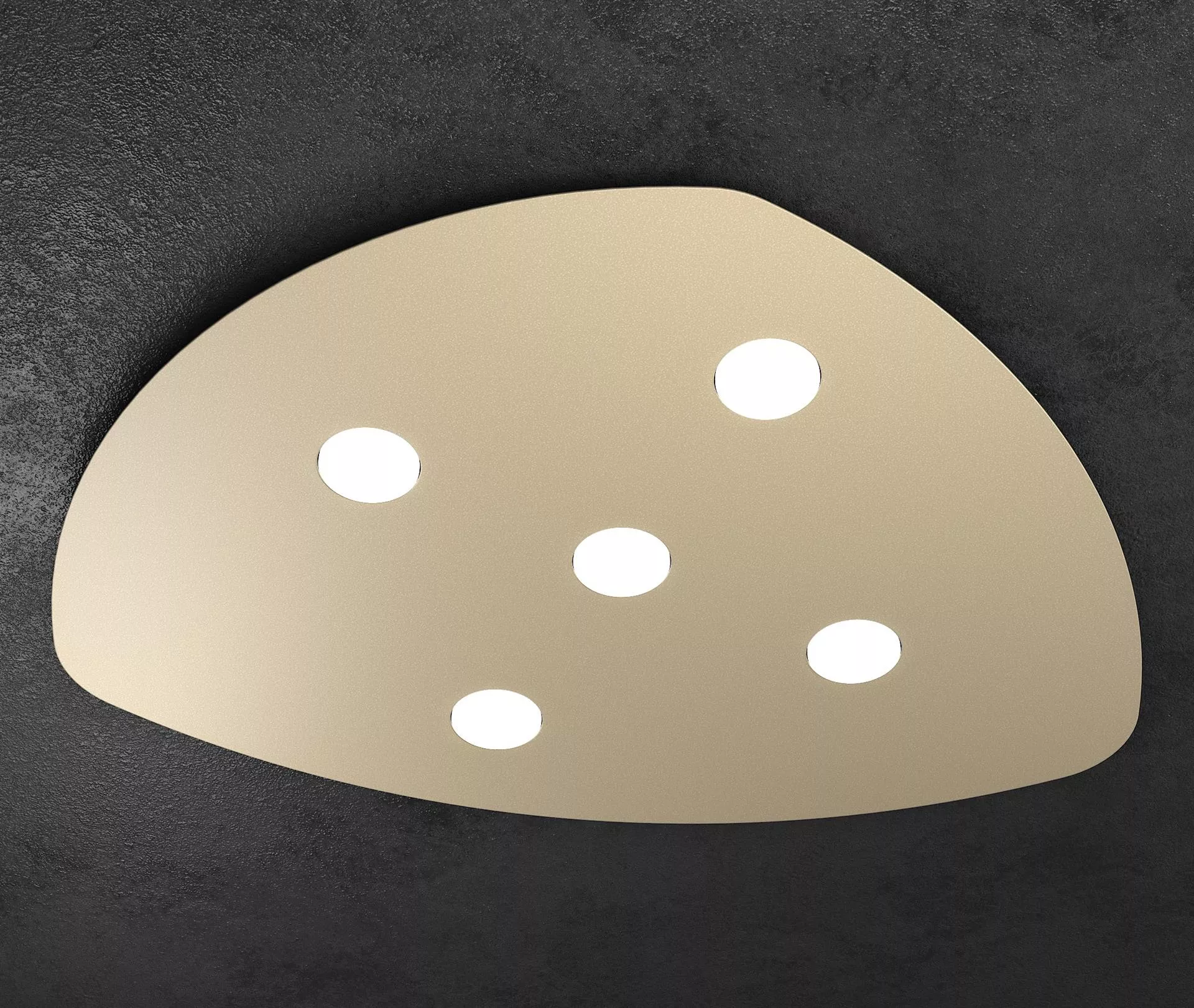 plaf shape 5 luci sabbia