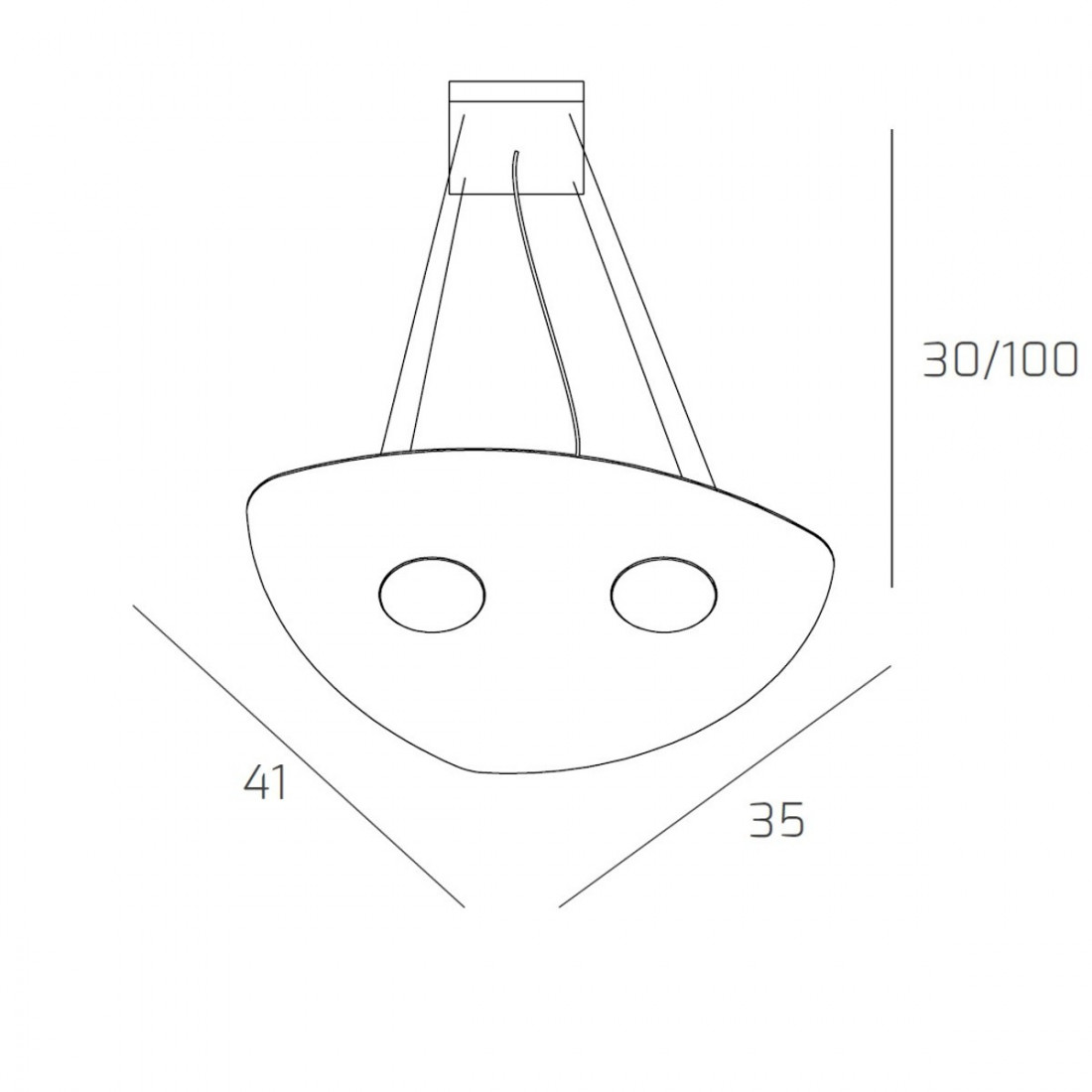 sosp shape 2 luci scheda