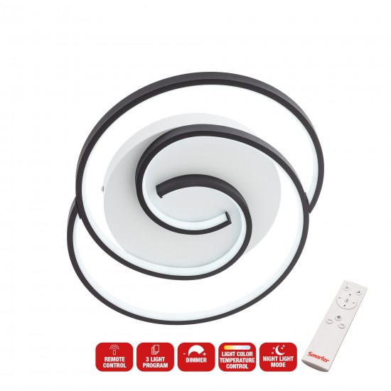 plaf intersia bianco nero tonda