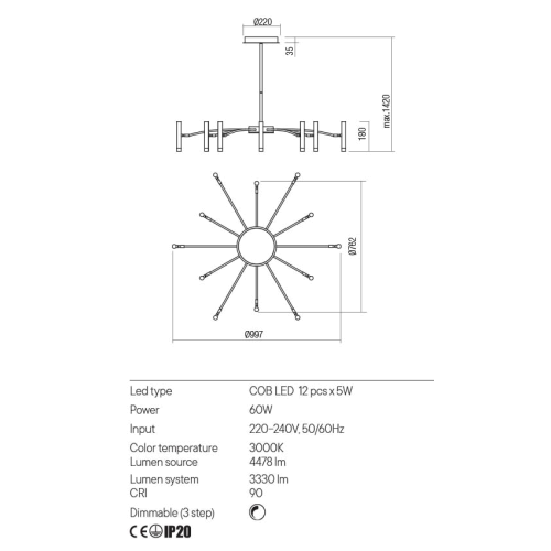 lamp rayen piccolo scheda