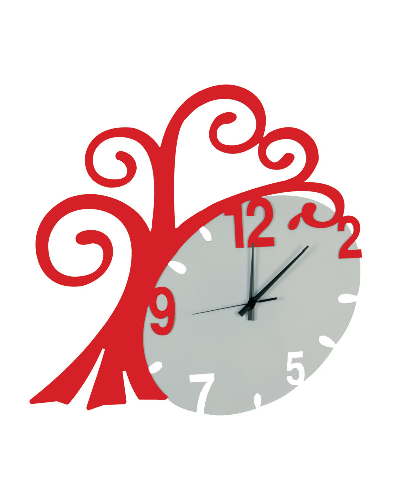 orologio-da-parete-albero-vita-rosso