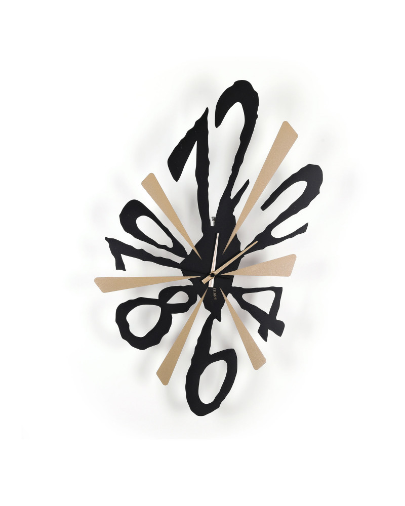 orologio-da-parete-flash-nero-oro-metallizzato