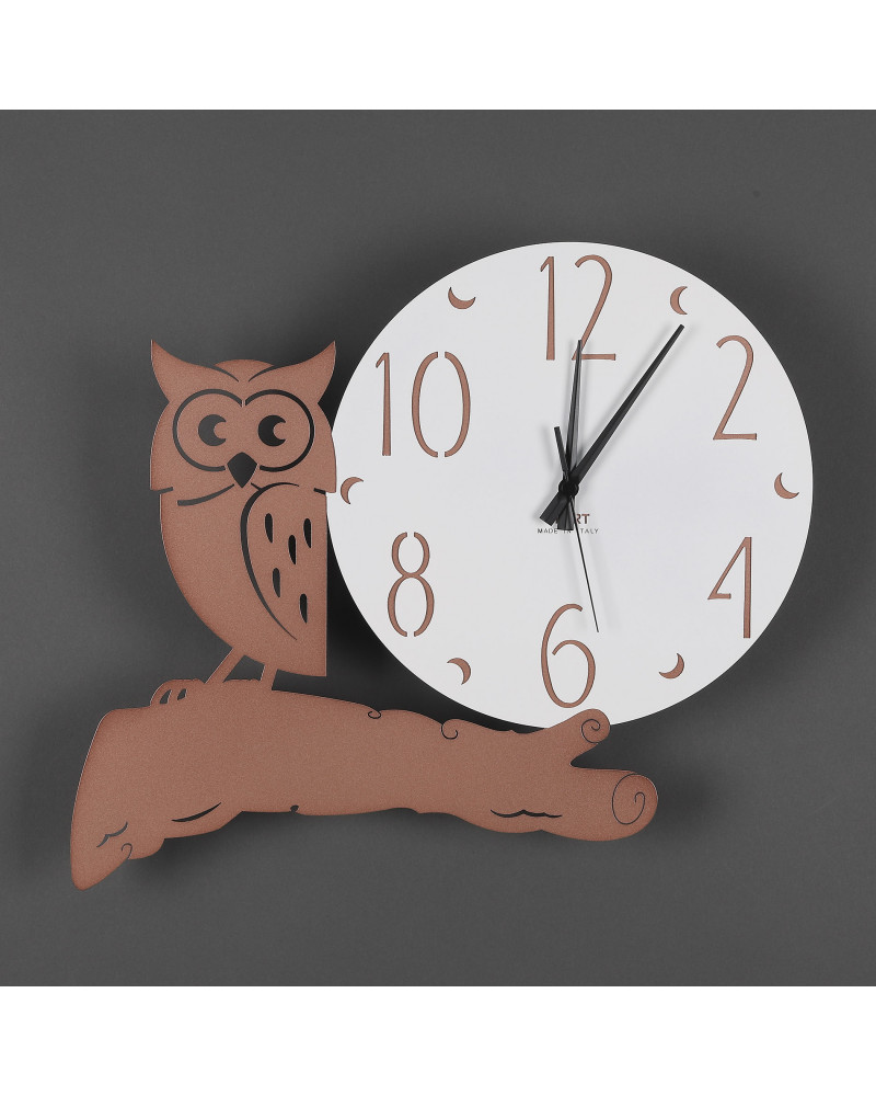 orologio-da-parete-gufo-rame-metallizzato
