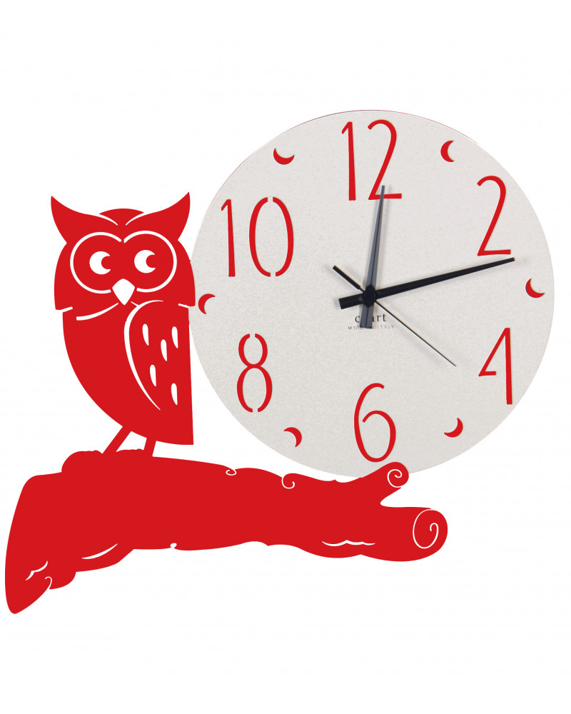 orologio-da-parete-gufo-rosso