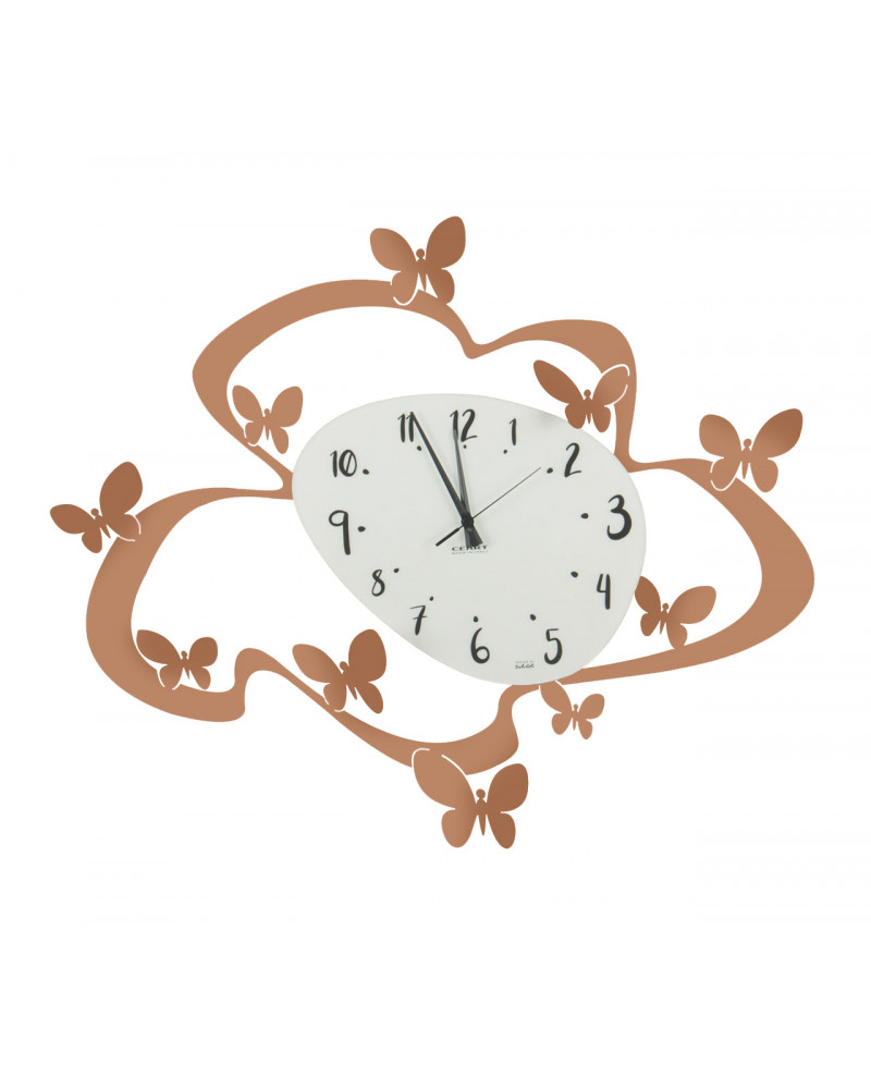 orologio-farfalle-rame-metallizzato
