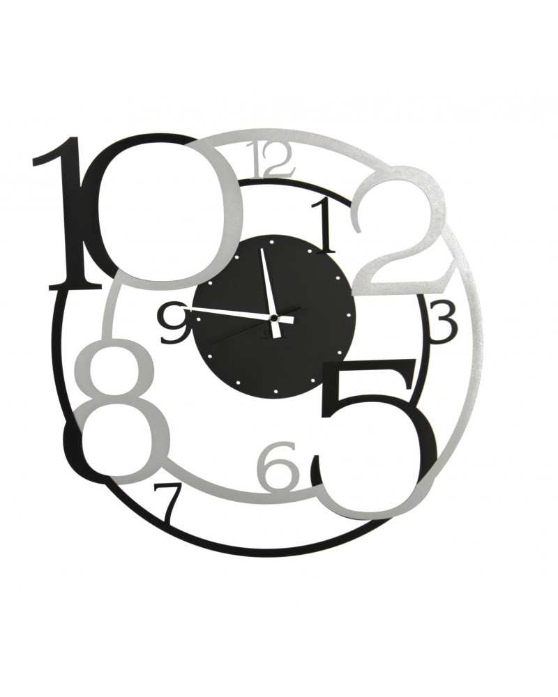 orologio-da-parete-circuito-nero-argento