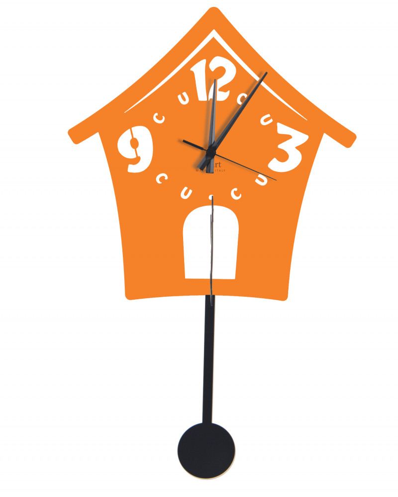 orologio-da-parete-cucu-arancio