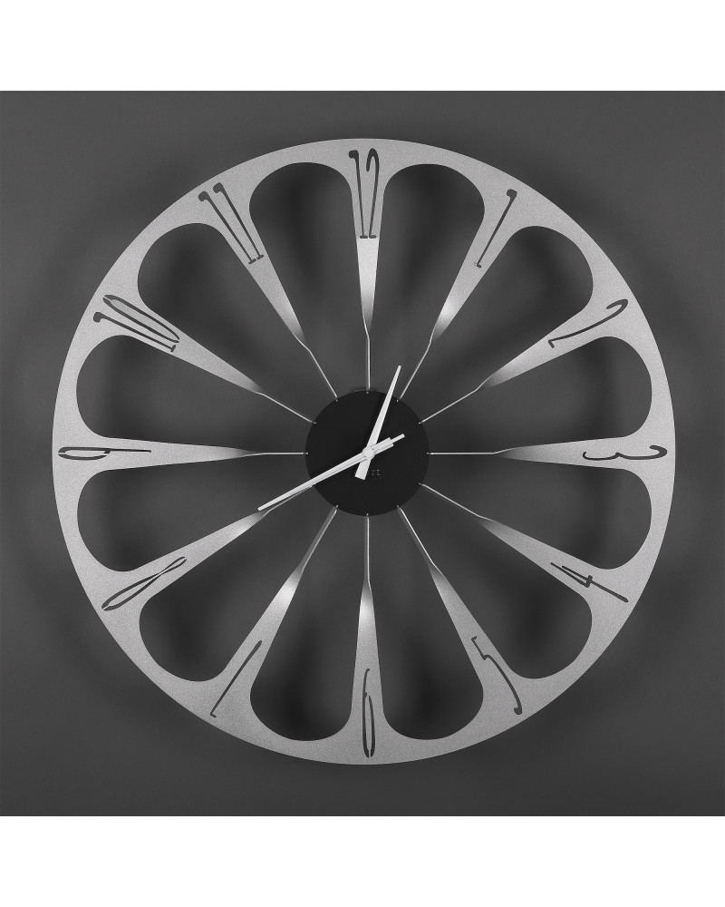 orologio-da-parete-raggi-argento