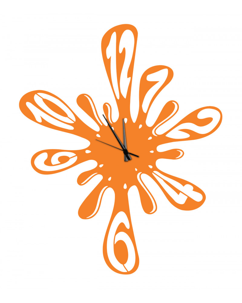 orologio-da-parete-schizzo-arancio