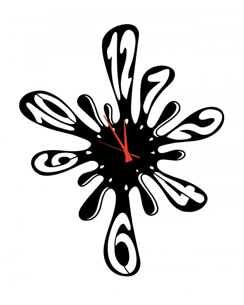 orologio-da-parete-schizzo-nero