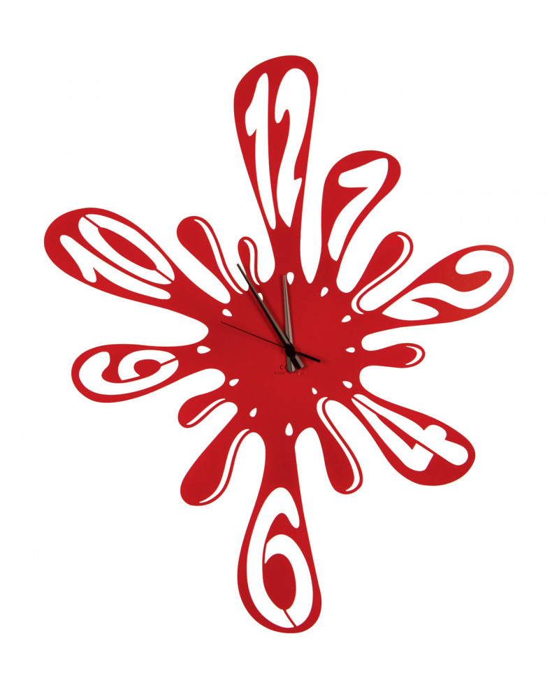 orologio-da-parete-schizzo-rosso