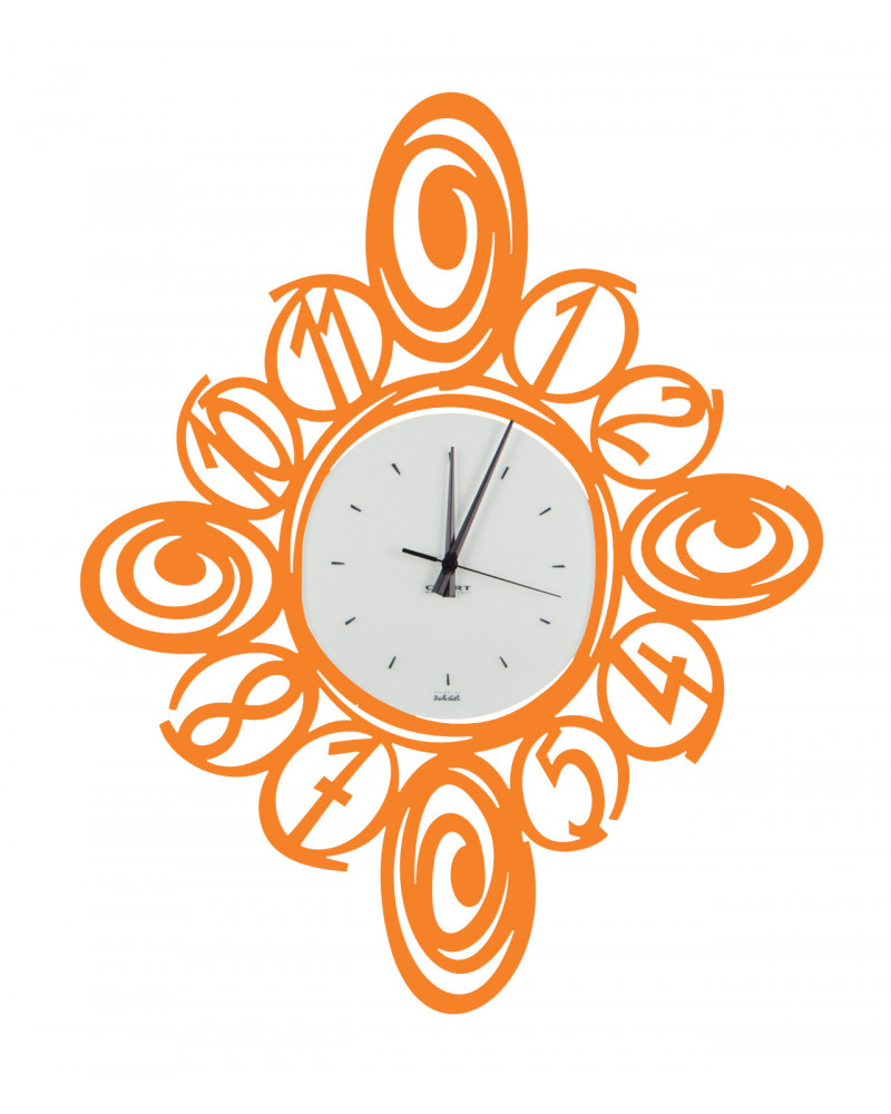 orologio-da-parete-spirali-arancio