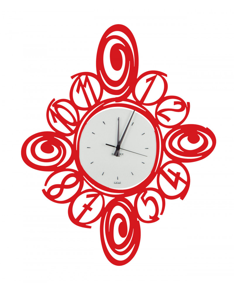 orologio-da-parete-spirali-rosso