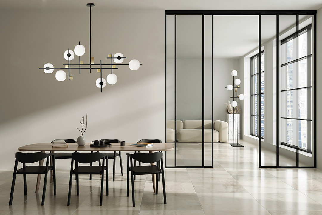 White,Living,Room,Interior,With,Dining,Space,,Table,And,Chairs.