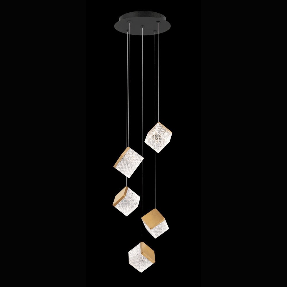 magia 5 luci oro nero