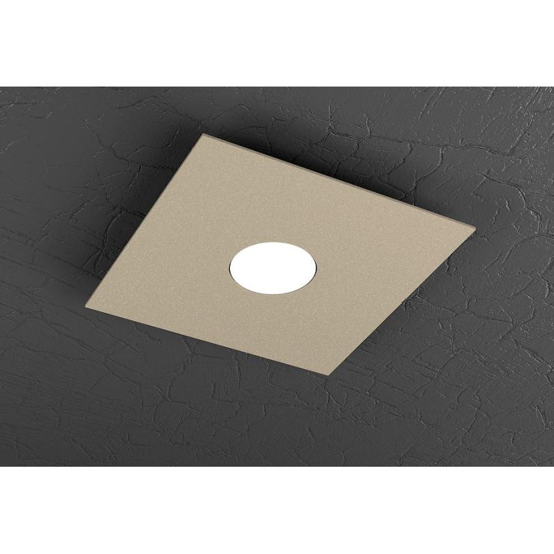 plaf plate 1 luce sabbia